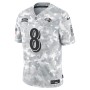 Lamar Jackson Baltimore Ravens Nike 2024 Salute to Service Limited Jersey - Arctic Camo Lamar Jackson Baltimore Ravens Nike 2024 Salute to Service Limited Jersey - Arctic Camo