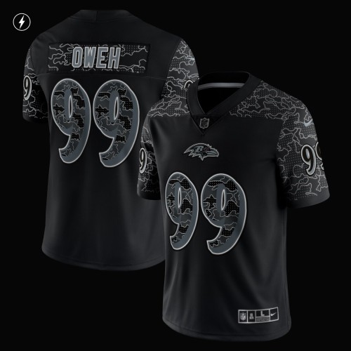 Odafe Oweh Baltimore Ravens Nike RFLCTV Limited Jersey - Black Odafe Oweh Baltimore Ravens Nike RFLCTV Limited Jersey - Black
