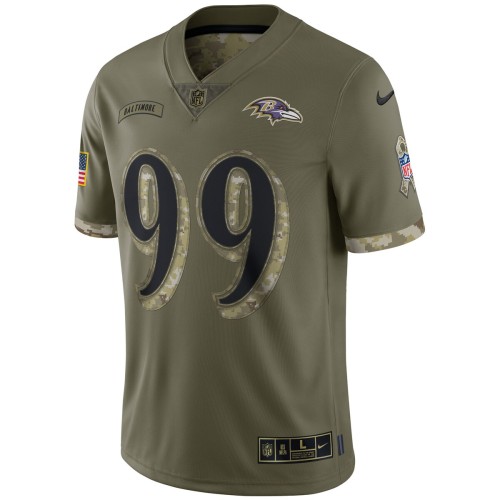 Odafe Oweh Baltimore Ravens Nike 2022 Salute To Service Limited Jersey - Olive Odafe Oweh Baltimore Ravens Nike 2022 Salute To Service Limited Jersey - Olive