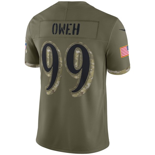 Odafe Oweh Baltimore Ravens Nike 2022 Salute To Service Limited Jersey - Olive Odafe Oweh Baltimore Ravens Nike 2022 Salute To Service Limited Jersey - Olive