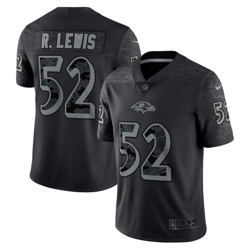Ray Lewis Baltimore Ravens Nike Retired Player RFLCTV Limited Jersey - Black Ray Lewis Baltimore Ravens Nike Retired Player RFLCTV Limited Jersey - Black