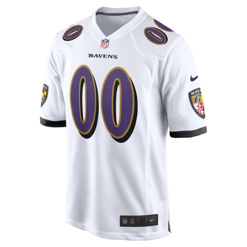 Baltimore Ravens Nike Custom Game Jersey - White Baltimore Ravens Nike Custom Game Jersey - White