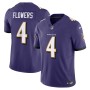 Zay Flowers Baltimore Ravens Nike Vapor F.U.S.E. Limited Jersey - Purple