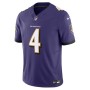 Zay Flowers Baltimore Ravens Nike Vapor F.U.S.E. Limited Jersey - Purple