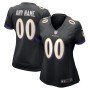 Baltimore Ravens Nike Women's Alternate Custom Game Jersey - Black Baltimore Ravens Nike Women's Alternate Custom Game Jersey - Black