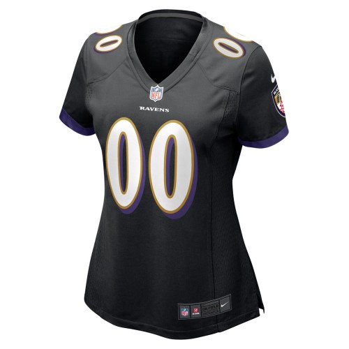 Baltimore Ravens Nike Women's Alternate Custom Game Jersey - Black Baltimore Ravens Nike Women's Alternate Custom Game Jersey - Black