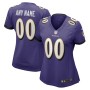 Baltimore Ravens Nike Women's Custom Game Jersey - Purple Baltimore Ravens Nike Women's Custom Game Jersey - Purple