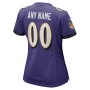 Baltimore Ravens Nike Women's Custom Game Jersey - Purple Baltimore Ravens Nike Women's Custom Game Jersey - Purple