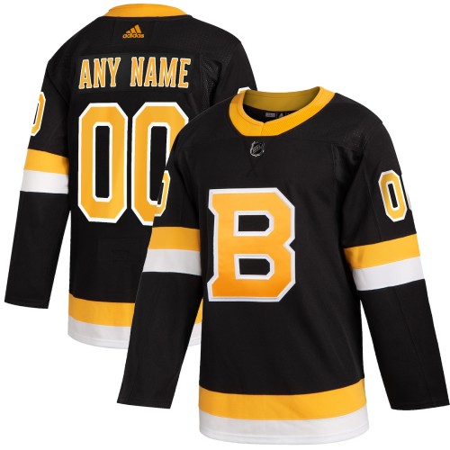 Boston Bruins adidas 2019/20 Alternate Authentic Custom Jersey - Black Boston Bruins adidas 2019/20 Alternate Authentic Custom Jersey - Black