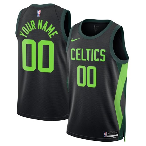 Boston Celtics Nike Unisex 2024/25 Custom Swingman Jersey - City Edition - Black Boston Celtics Nike Unisex 2024/25 Custom Swingman Jersey - City Edition - Black