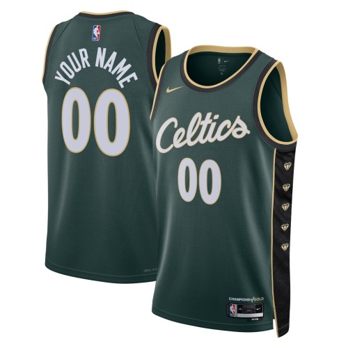 Boston Celtics Nike Unisex 2022/23 Swingman Custom Jersey - City Edition - Kelly Green Boston Celtics Nike Unisex 2022/23 Swingman Custom Jersey - City Edition - Kelly Green