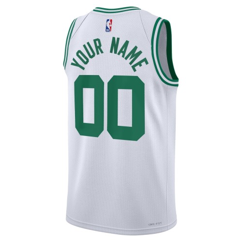 Boston Celtics Nike Unisex 2022/23 Swingman Custom Jersey White - Association Edition Boston Celtics Nike Unisex 2022/23 Swingman Custom Jersey White - Association Edition