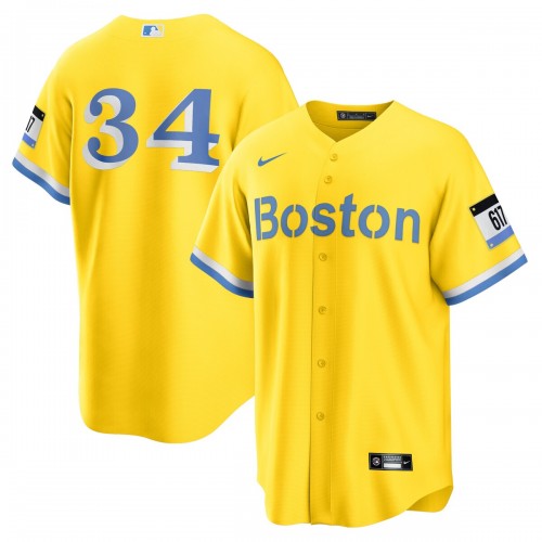 David Ortiz Boston Red Sox Nike Retired Player City Connect Replica Jersey - Gold David Ortiz Boston Red Sox Nike Retired Player City Connect Replica Jersey - Gold
