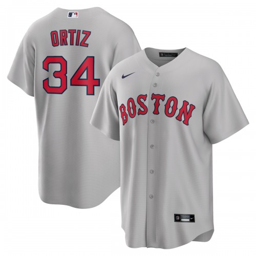 David Ortiz Boston Red Sox Nike Road Replica Player Jersey - Gray David Ortiz Boston Red Sox Nike Road Replica Player Jersey - Gray