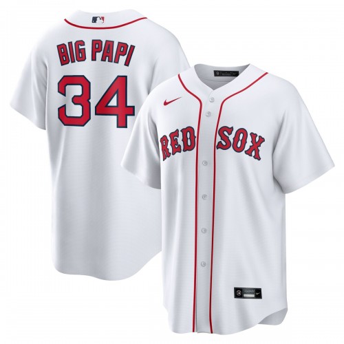 David Ortiz Boston Red Sox Nike Big Papi Replica Jersey - White David Ortiz Boston Red Sox Nike Big Papi Replica Jersey - White