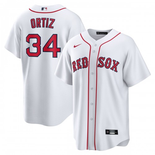 David Ortiz Boston Red Sox Nike Home Replica Player Jersey - White David Ortiz Boston Red Sox Nike Home Replica Player Jersey - White