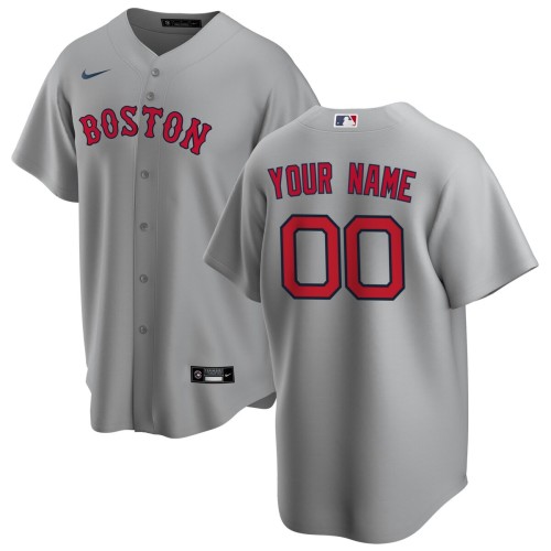 Boston Red Sox Nike Road Replica Custom Jersey - Gray Boston Red Sox Nike Road Replica Custom Jersey - Gray