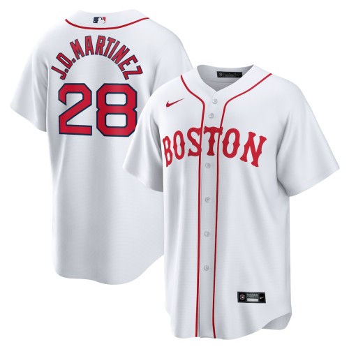 J.D. Martinez Boston Red Sox Nike 2021 Patriots' Day Official Replica Player Jersey - White J.D. Martinez Boston Red Sox Nike 2021 Patriots' Day Official Replica Player Jersey - White