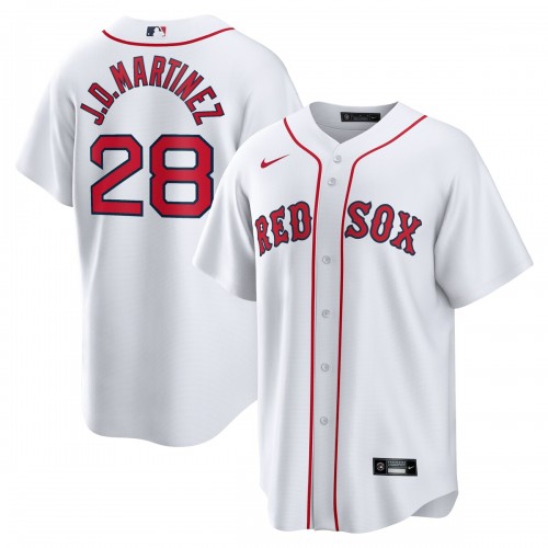 J.D. Martinez Boston Red Sox Nike Home Replica Player Name Jersey - White J.D. Martinez Boston Red Sox Nike Home Replica Player Name Jersey - White