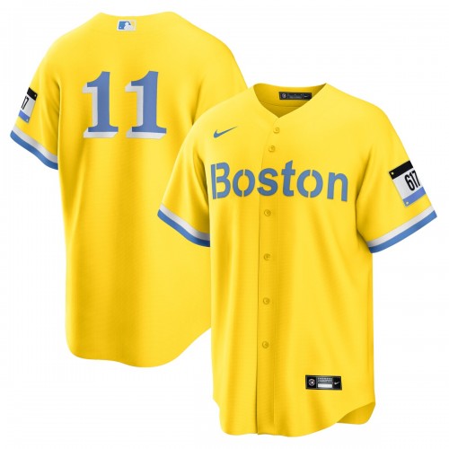 Rafael Devers Boston Red Sox Nike 2021 City Connect Replica Player Jersey - Gold/Light Blue Rafael Devers Boston Red Sox Nike 2021 City Connect Replica Player Jersey - Gold/Light Blue