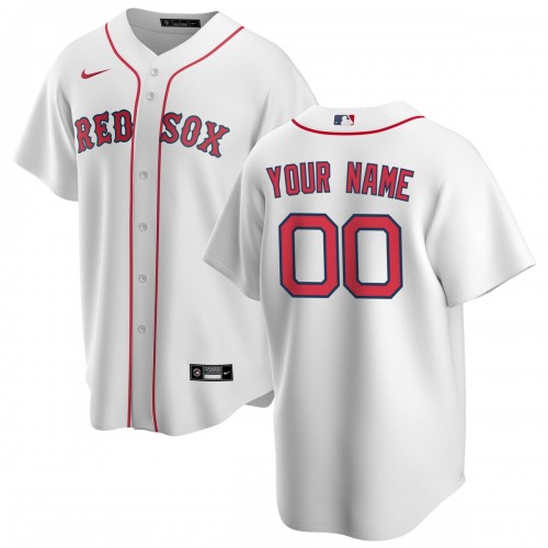Boston Red Sox Nike Home Replica Custom Jersey - White Boston Red Sox Nike Home Replica Custom Jersey - White