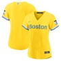 Boston Red Sox Nike Women's City Connect Replica Jersey - Gold/Light Blue Boston Red Sox Nike Women's City Connect Replica Jersey - Gold/Light Blue
