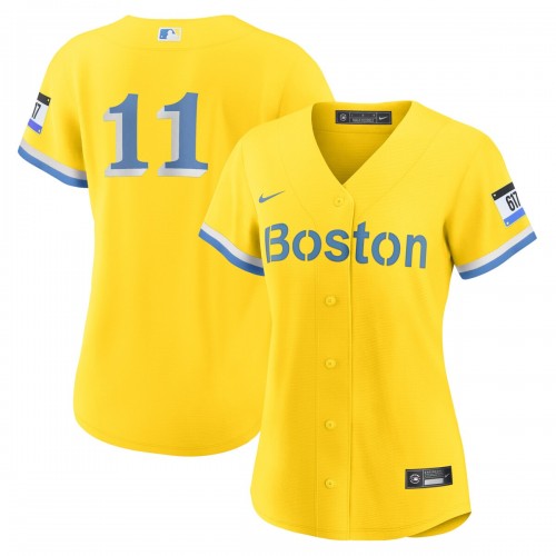 Rafael Devers Boston Red Sox Nike Women's City Connect Replica Player Jersey - Gold Rafael Devers Boston Red Sox Nike Women's City Connect Replica Player Jersey - Gold