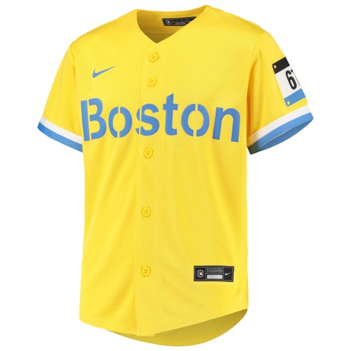 Rafael Devers Boston Red Sox Nike Youth City Connect Replica Player Jersey - Gold