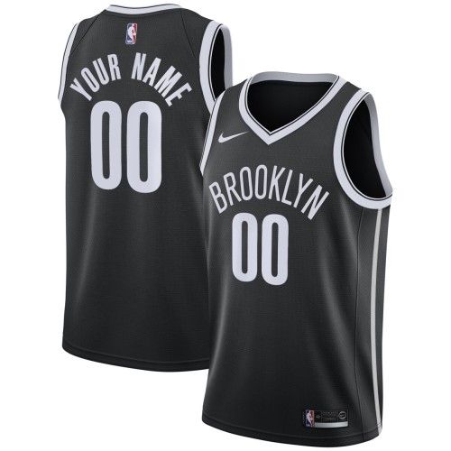 Brooklyn Nets Nike 2020/21 Swingman Custom Jersey - Icon Edition - Black Brooklyn Nets Nike 2020/21 Swingman Custom Jersey - Icon Edition - Black