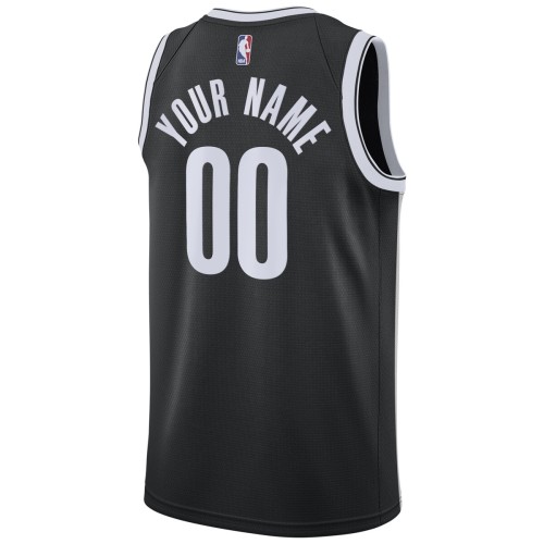 Brooklyn Nets Nike 2020/21 Swingman Custom Jersey - Icon Edition - Black Brooklyn Nets Nike 2020/21 Swingman Custom Jersey - Icon Edition - Black