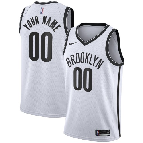 Brooklyn Nets Nike 2020/21 Swingman Custom Jersey - Association Edition - White Brooklyn Nets Nike 2020/21 Swingman Custom Jersey - Association Edition - White