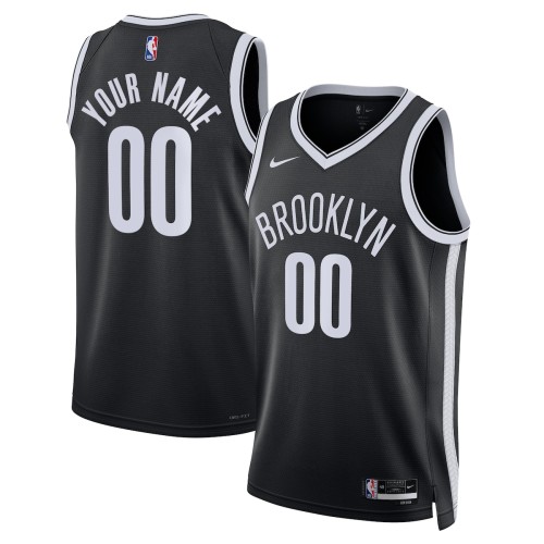 Brooklyn Nets Nike Unisex 2022/23 Swingman Custom Jersey Black - Icon Edition Brooklyn Nets Nike Unisex 2022/23 Swingman Custom Jersey Black - Icon Edition