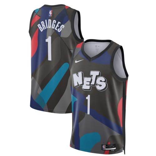 Mikal Bridges Brooklyn Nets Nike Unisex 2023/24 Swingman Jersey - Black - City Edition Mikal Bridges Brooklyn Nets Nike Unisex 2023/24 Swingman Jersey - Black - City Edition