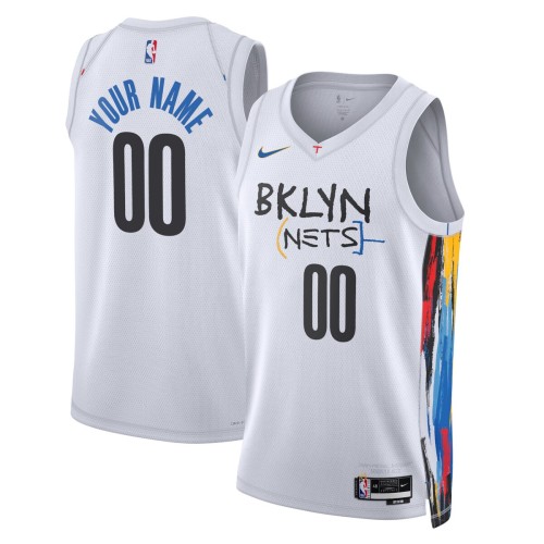 Brooklyn Nets Nike Unisex 2022/23 Swingman Custom Jersey - City Edition - White Brooklyn Nets Nike Unisex 2022/23 Swingman Custom Jersey - City Edition - White