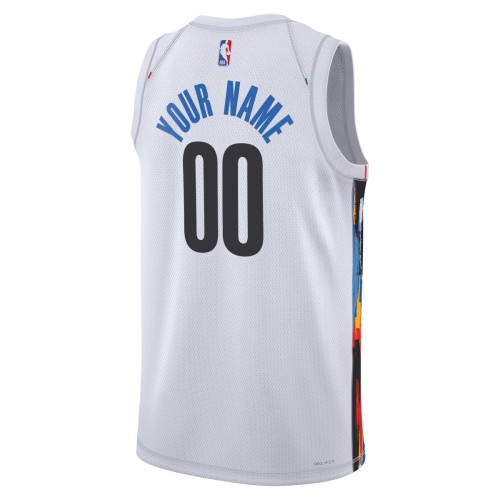 Brooklyn Nets Nike Unisex 2022/23 Swingman Custom Jersey - City Edition - White Brooklyn Nets Nike Unisex 2022/23 Swingman Custom Jersey - City Edition - White