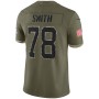 Bruce Smith Buffalo Bills 2022 Salute To Service Retired Player Limited Jersey - Olive Bruce Smith Buffalo Bills 2022 Salute To Service Retired Player Limited Jersey - Olive