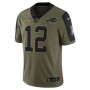 Jim Kelly Buffalo Bills Nike 2021 Salute To Service Retired Player Limited Jersey - Olive Jim Kelly Buffalo Bills Nike 2021 Salute To Service Retired Player Limited Jersey - Olive