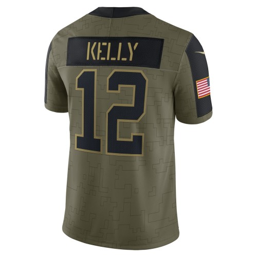 Jim Kelly Buffalo Bills Nike 2021 Salute To Service Retired Player Limited Jersey - Olive Jim Kelly Buffalo Bills Nike 2021 Salute To Service Retired Player Limited Jersey - Olive