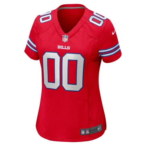 Buffalo Bills Nike Women's Alternate Custom Game Jersey - Red Buffalo Bills Nike Women's Alternate Custom Game Jersey - Red