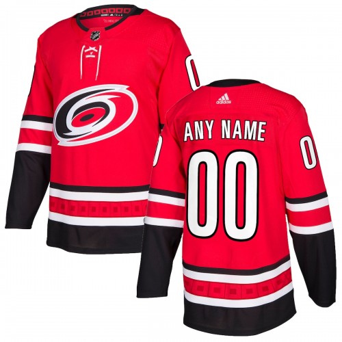 Carolina Hurricanes adidas Authentic Custom Jersey - Red Carolina Hurricanes adidas Authentic Custom Jersey - Red