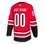 Carolina Hurricanes adidas Authentic Custom Jersey - Red Carolina Hurricanes adidas Authentic Custom Jersey - Red