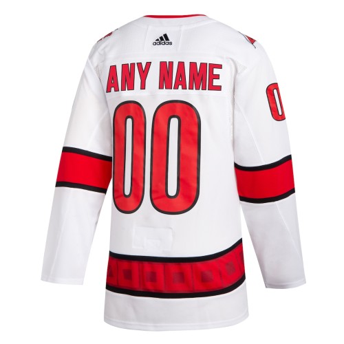 Carolina Hurricanes adidas 2020/21 Away Custom Authentic Jersey - White Carolina Hurricanes adidas 2020/21 Away Custom Authentic Jersey - White