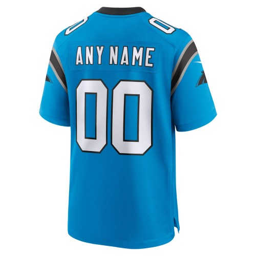 Carolina Panthers Nike Alternate Custom Game Jersey - Blue Carolina Panthers Nike Alternate Custom Game Jersey - Blue