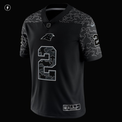D.J. Moore Carolina Panthers Nike RFLCTV Limited Jersey - Black D.J. Moore Carolina Panthers Nike RFLCTV Limited Jersey - Black
