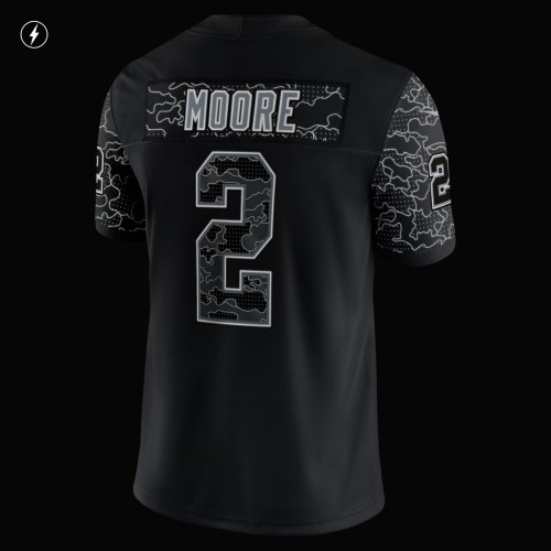 D.J. Moore Carolina Panthers Nike RFLCTV Limited Jersey - Black D.J. Moore Carolina Panthers Nike RFLCTV Limited Jersey - Black