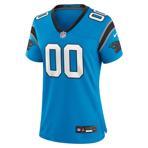 Carolina Panthers Nike Women's Alternate Custom Game Jersey - Blue Carolina Panthers Nike Women's Alternate Custom Game Jersey - Blue