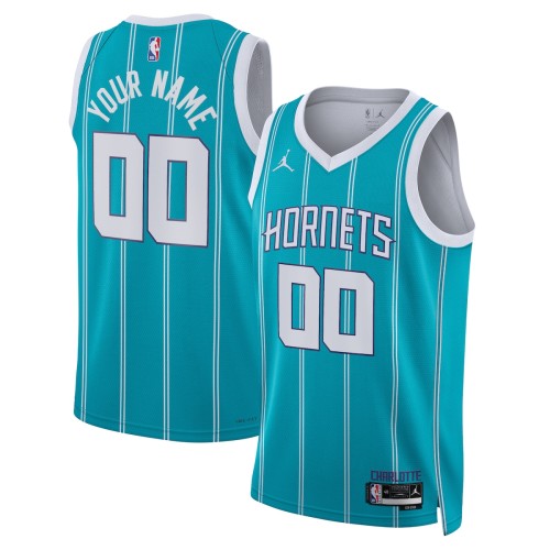 Charlotte Hornets Jordan Brand Unisex 2022/23 Swingman Custom Jersey Teal - Icon Edition Charlotte Hornets Jordan Brand Unisex 2022/23 Swingman Custom Jersey Teal - Icon Edition