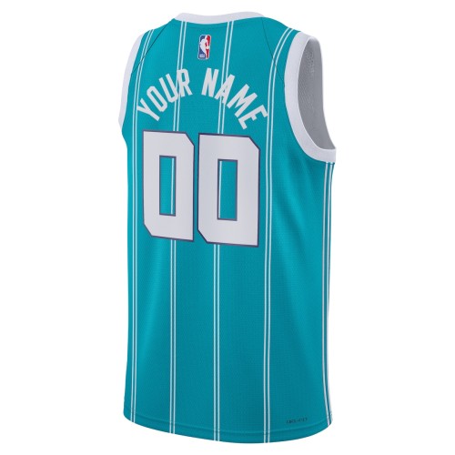 Charlotte Hornets Jordan Brand Unisex 2022/23 Swingman Custom Jersey Teal - Icon Edition Charlotte Hornets Jordan Brand Unisex 2022/23 Swingman Custom Jersey Teal - Icon Edition