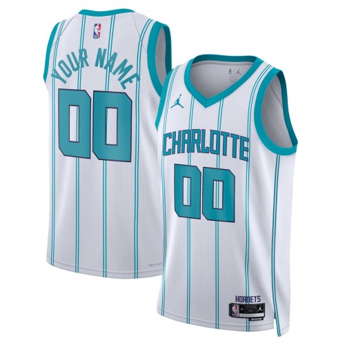 Charlotte Hornets Jordan Brand Unisex 2022/23 Swingman Custom Jersey White - Association Edition Charlotte Hornets Jordan Brand Unisex 2022/23 Swingman Custom Jersey White - Association Edition