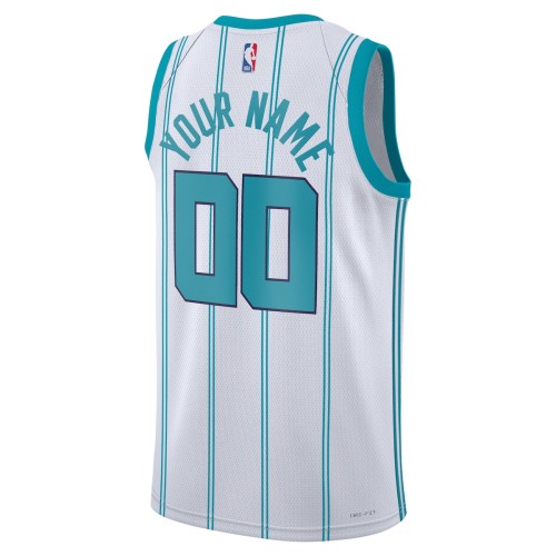 Charlotte Hornets Jordan Brand Unisex 2022/23 Swingman Custom Jersey White - Association Edition Charlotte Hornets Jordan Brand Unisex 2022/23 Swingman Custom Jersey White - Association Edition
